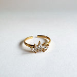 Crystal Crown 18K Gold Plated Ring - Love and Lee Apparel