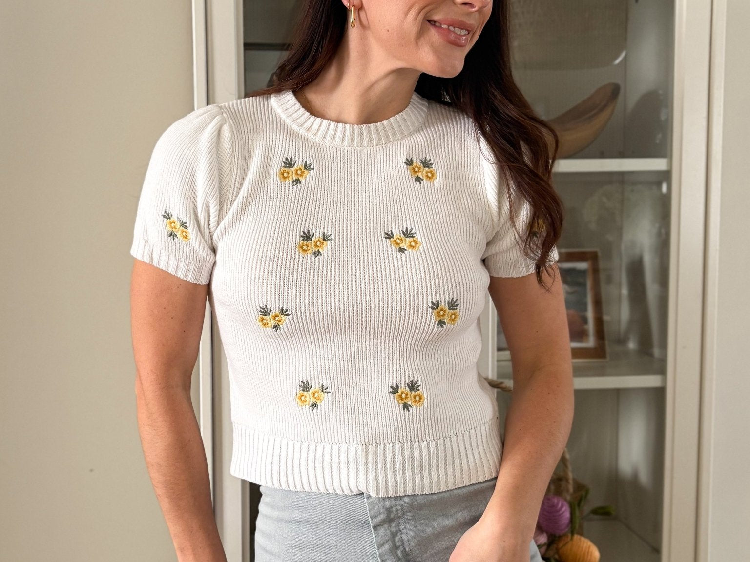 Luna Knitted Short Sleeve Top - Love and Lee Apparel