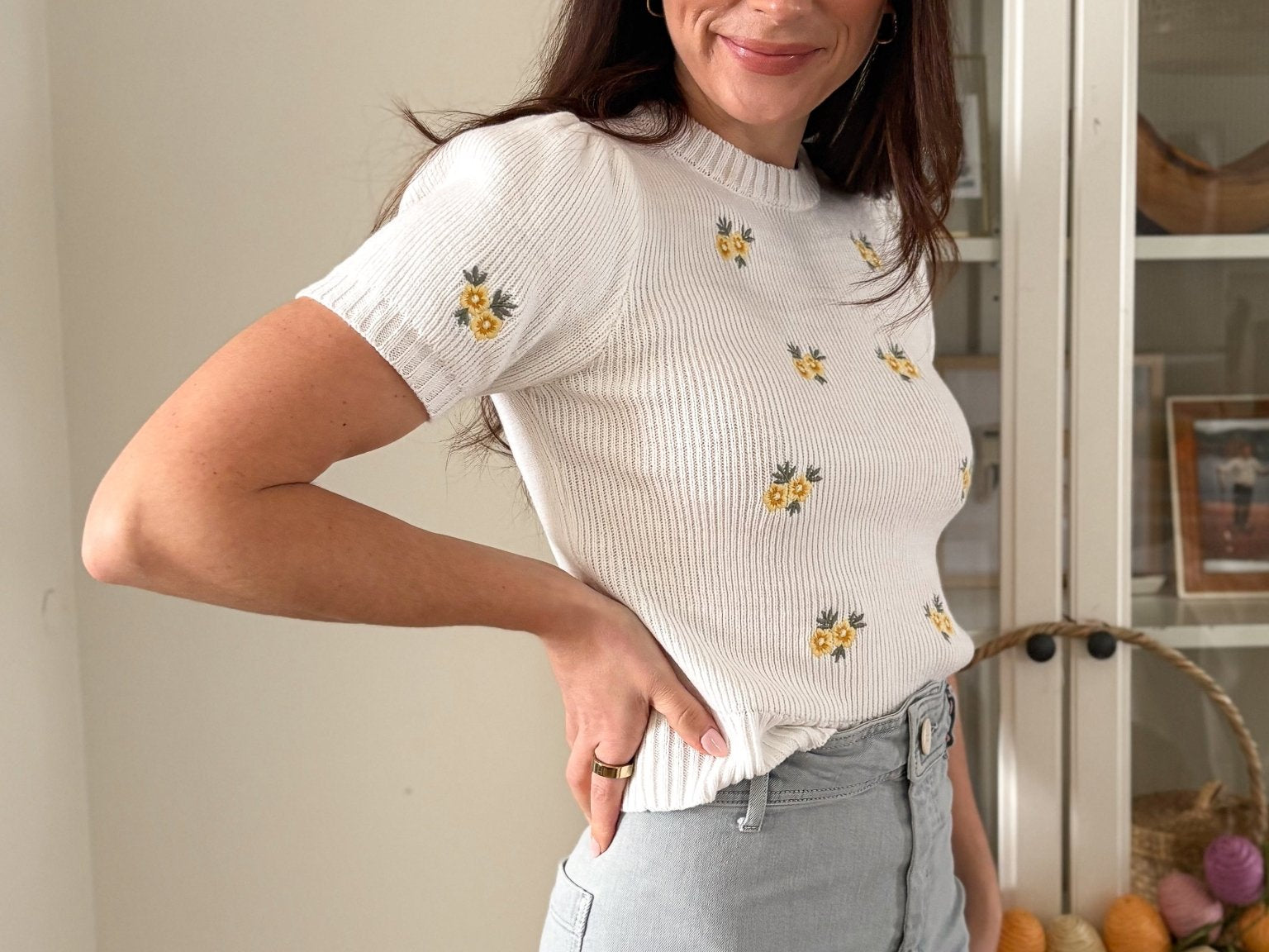 Luna Knitted Short Sleeve Top - Love and Lee Apparel