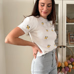 Luna Knitted Short Sleeve Top - Love and Lee Apparel