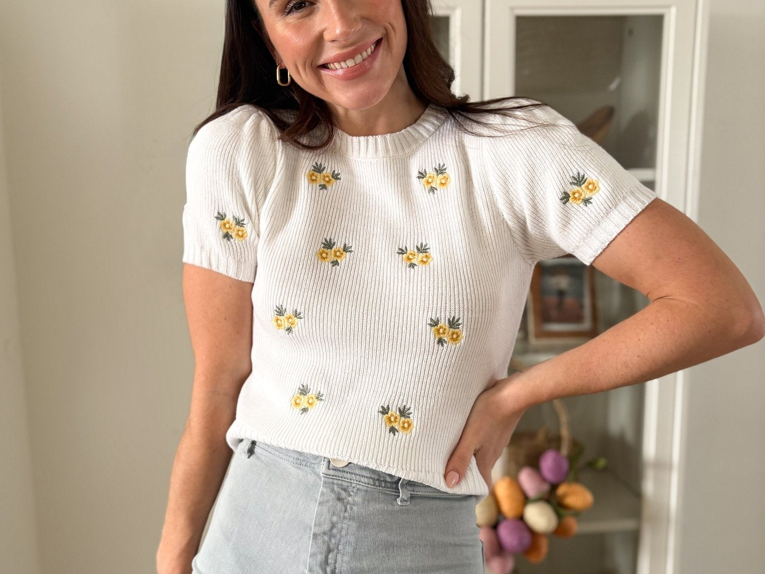 Luna Knitted Short Sleeve Top - Love and Lee Apparel