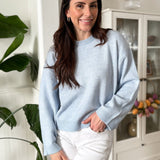 The Hilary Long Sleeve Round Neckline Knit Pullover - Love and Lee Apparel