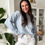 The Hilary Long Sleeve Round Neckline Knit Pullover - Love and Lee Apparel