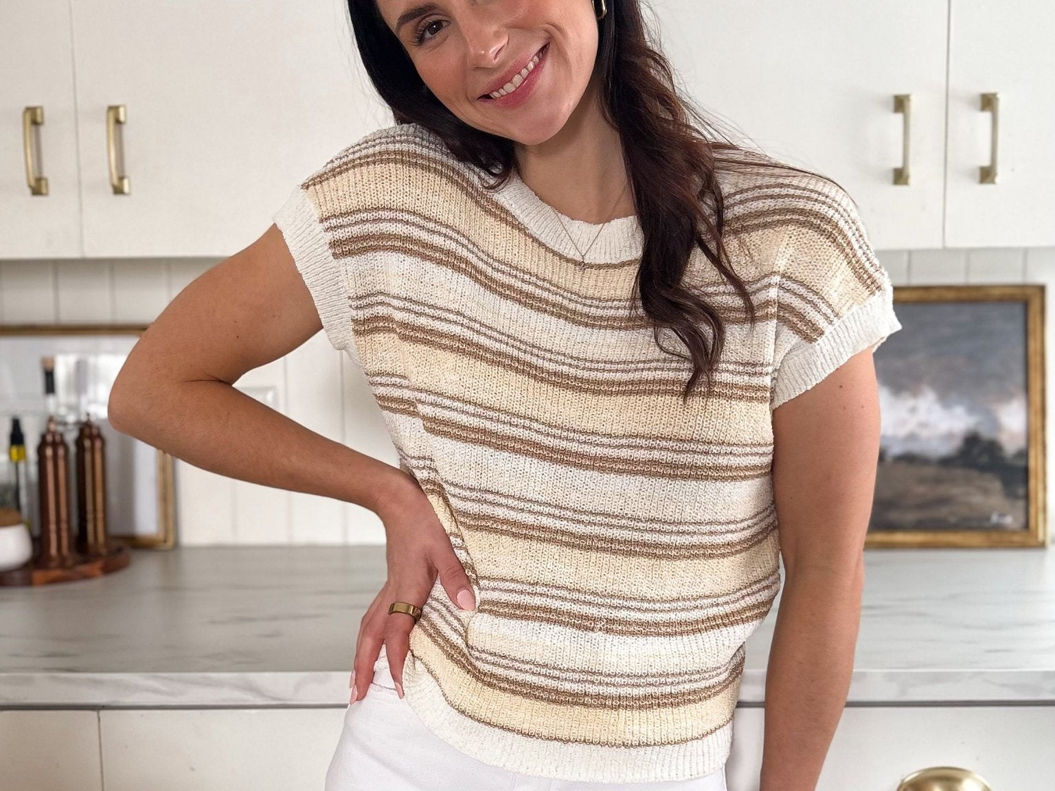 Sophia Short Sleeve Knit Top - Love and Lee Apparel