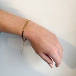 Gold Flat Lay Snake Bracelet - 18K Gold Plated - Love and Lee Apparel