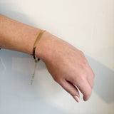 Gold Flat Lay Snake Bracelet - 18K Gold Plated - Love and Lee Apparel