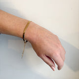Gold Flat Lay Snake Bracelet - 18K Gold Plated - Love and Lee Apparel
