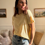 The Nadia Short Sleeve Tee in Sunshine Yellow - Love and Lee Apparel