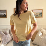 The Nadia Short Sleeve Tee in Sunshine Yellow - Love and Lee Apparel