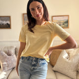 The Nadia Short Sleeve Tee in Sunshine Yellow - Love and Lee Apparel