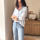 The Jovie Long Sleeve Linen Blend Shirt - Love and Lee Apparel