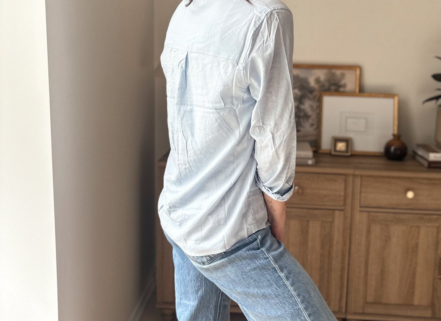 The Jovie Long Sleeve Linen Blend Shirt - Love and Lee Apparel