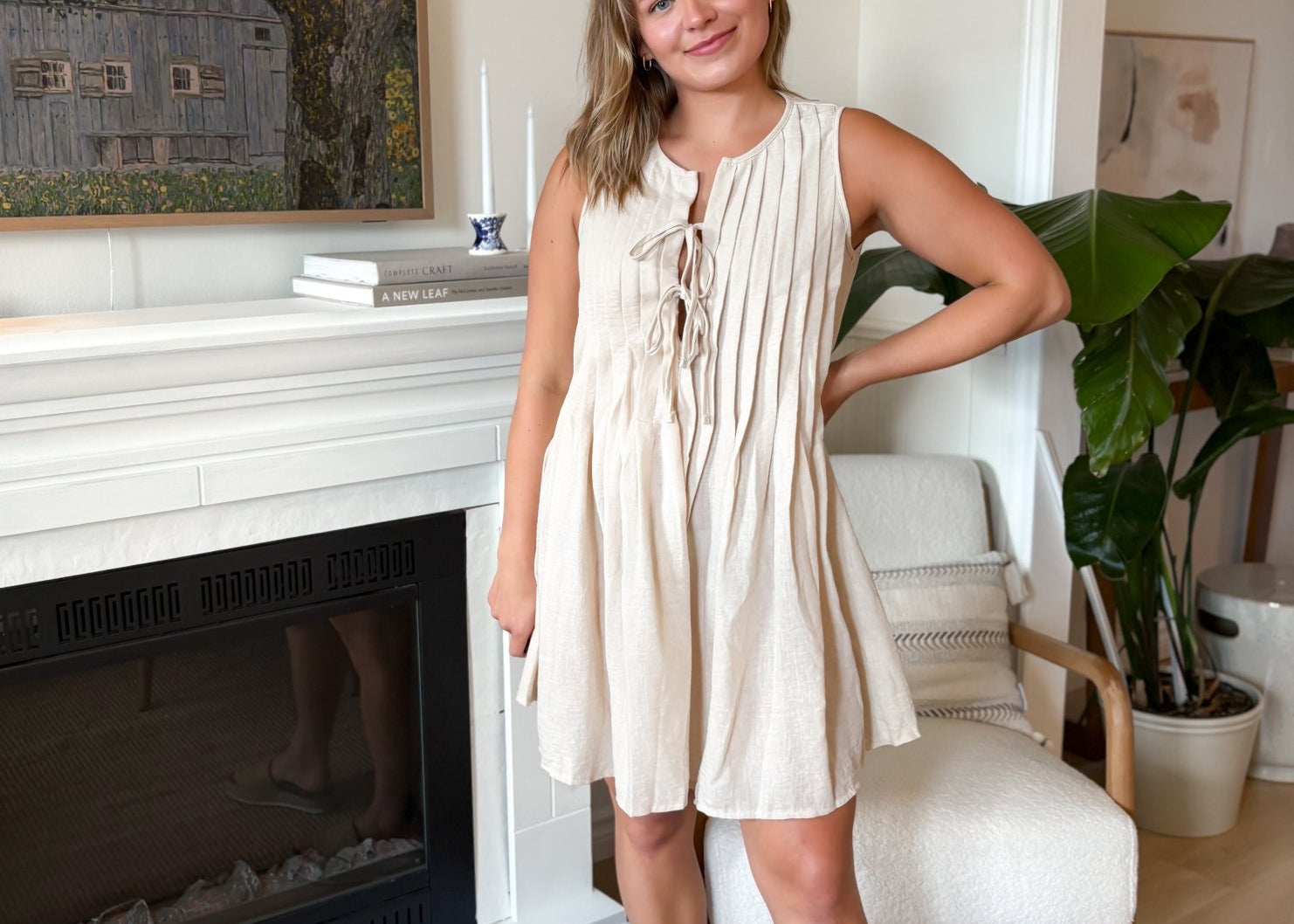 Harriet Front Tie Dress - Love and Lee Apparel