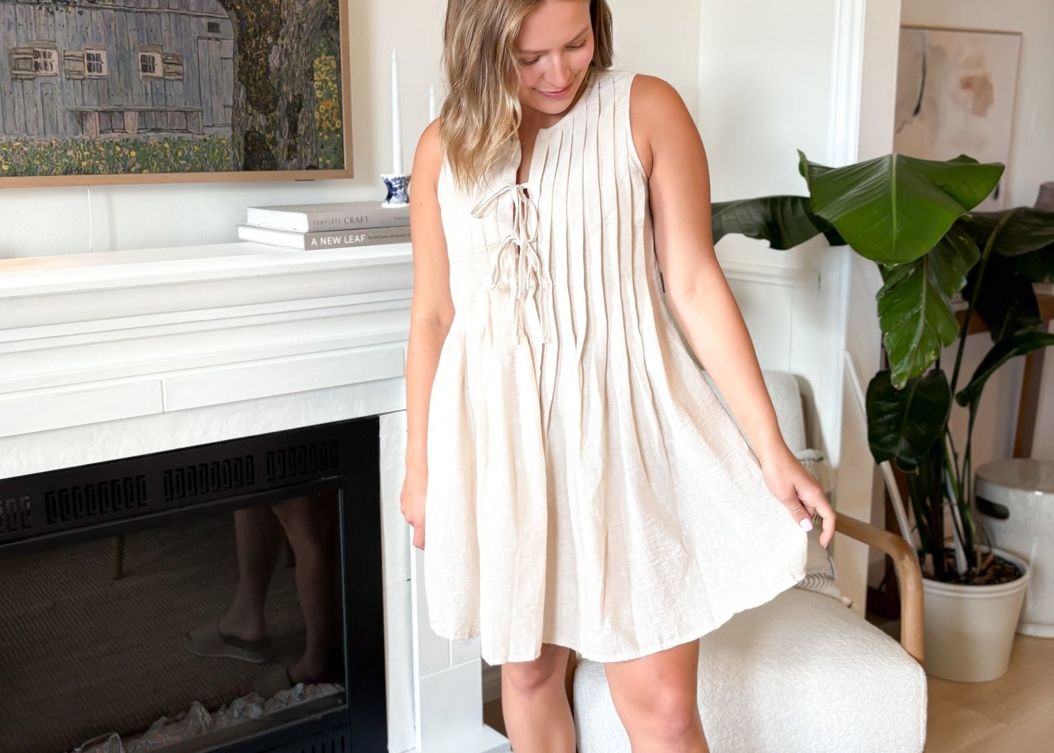 Harriet Front Tie Dress - Love and Lee Apparel