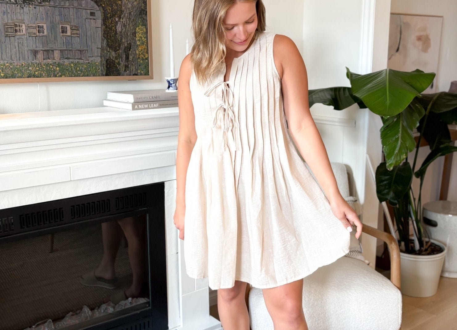 Harriet Front Tie Dress - Love and Lee Apparel