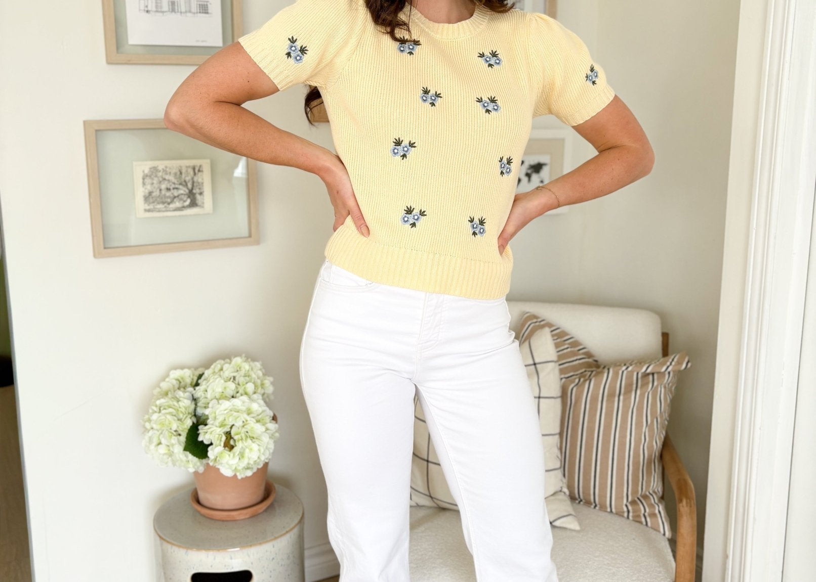 Luna Knitted Short Sleeve Top - Love and Lee Apparel