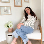 The Gabby Super High Rise Cuffed Baggy Straight Jeans - Love and Lee Apparel
