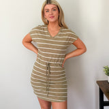 Summer Short Sleeve V - Neck Dress - Love and Lee Apparel