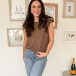 The Shawna Raw Edge Drop Shoulder Solid Knit Sweater - Love and Lee Apparel