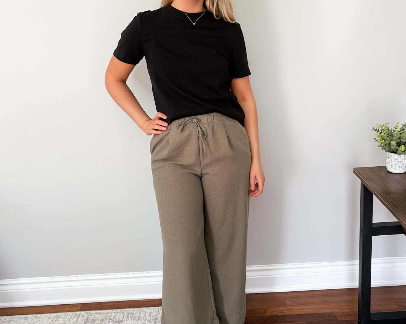 Bea High Waisted Wide Leg Pants - Love and Lee Apparel