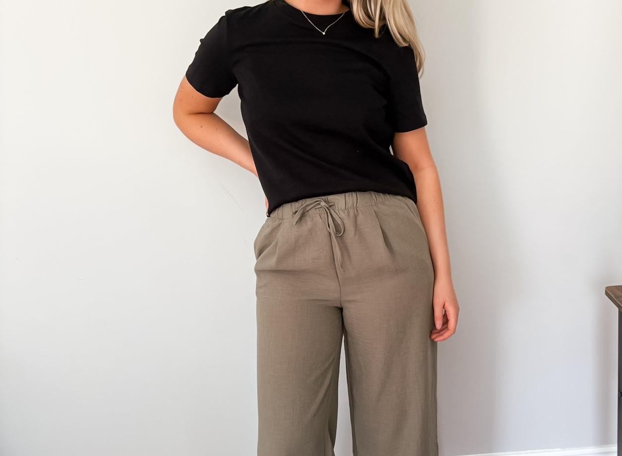 Bea High Waisted Wide Leg Pants - Love and Lee Apparel