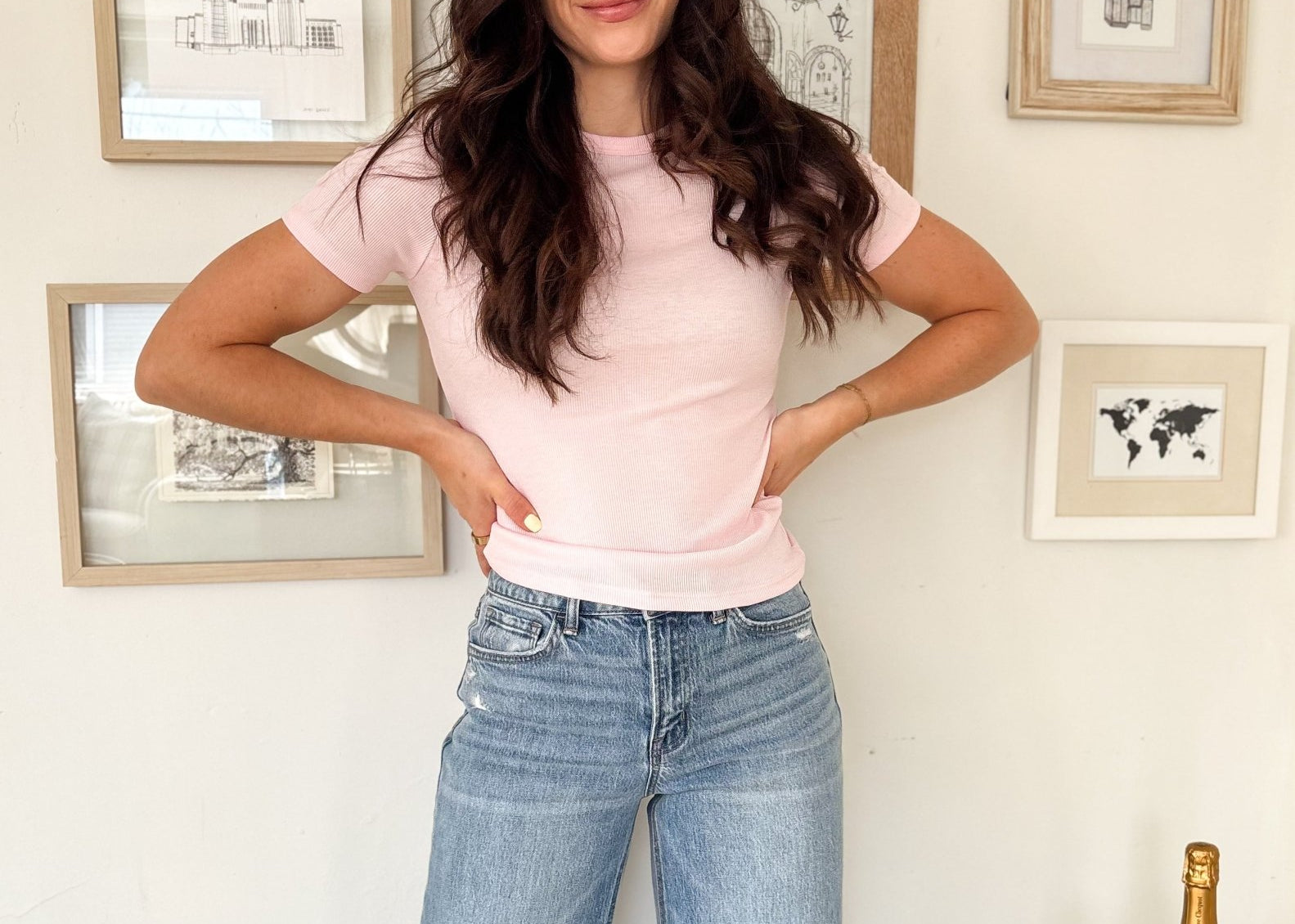 The April Ballerina Pink Short Sleeve T-shirt - Love and Lee Apparel