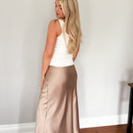 Maggie Midi Satin Skirt - Love and Lee Apparel