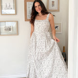 The Erin Floral Print Drop Waist Dress - Love and Lee Apparel