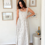 The Erin Floral Print Drop Waist Dress - Love and Lee Apparel