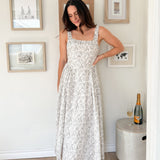 The Erin Floral Print Drop Waist Dress - Love and Lee Apparel