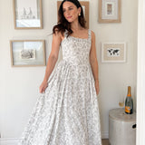 The Erin Floral Print Drop Waist Dress - Love and Lee Apparel