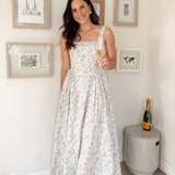 The Erin Floral Print Drop Waist Dress - Love and Lee Apparel