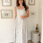 The Erin Floral Print Drop Waist Dress - Love and Lee Apparel