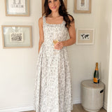The Erin Floral Print Drop Waist Dress - Love and Lee Apparel