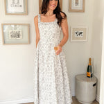 The Erin Floral Print Drop Waist Dress - Love and Lee Apparel