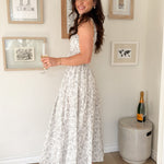 The Erin Floral Print Drop Waist Dress - Love and Lee Apparel