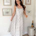 The Erin Floral Print Drop Waist Dress - Love and Lee Apparel