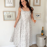 The Erin Floral Print Drop Waist Dress - Love and Lee Apparel