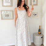 The Erin Floral Print Drop Waist Dress - Love and Lee Apparel