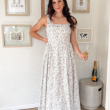 The Erin Floral Print Drop Waist Dress - Love and Lee Apparel