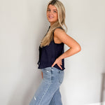 Carrie Lace Detail Button Down Top - Love and Lee Apparel