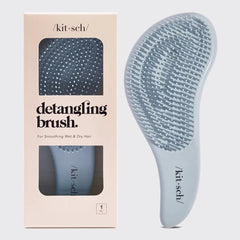 Haze Blue Detangling Brush by Kitsch - Love and Lee Apparel