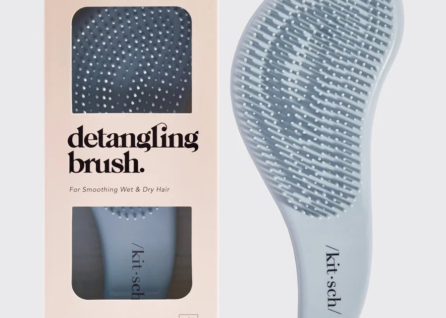Haze Blue Detangling Brush by Kitsch - Love and Lee Apparel