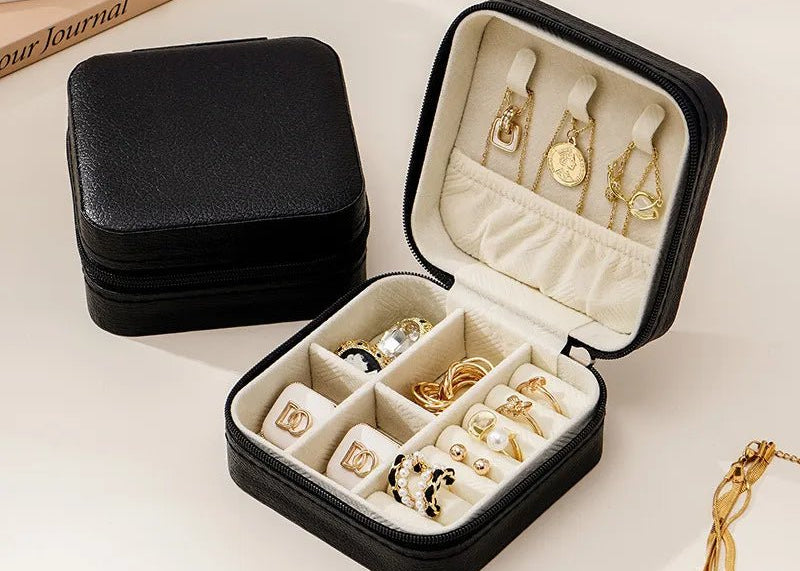 Travel Portable Jewelry Box - 3 colours available - Love and Lee Apparel