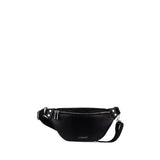 The Sarah - Black Vegan Leather Belt Lambert Bag - Love and Lee Apparel