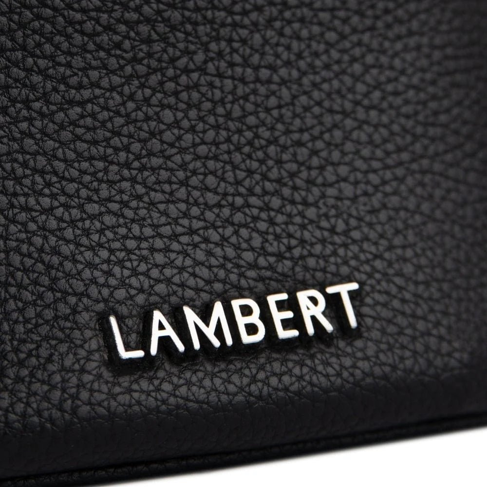 The Sarah - Black Vegan Leather Belt Lambert Bag - Love and Lee Apparel