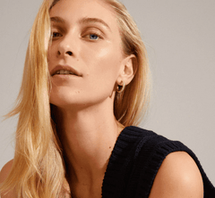 Heat Recycled Crystal Hoops - Love and Lee Apparel