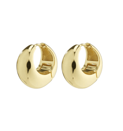 Pilgrim Ioanna Recyled Chunky Hoop Earrings- Gold Plated - Love and Lee Apparel