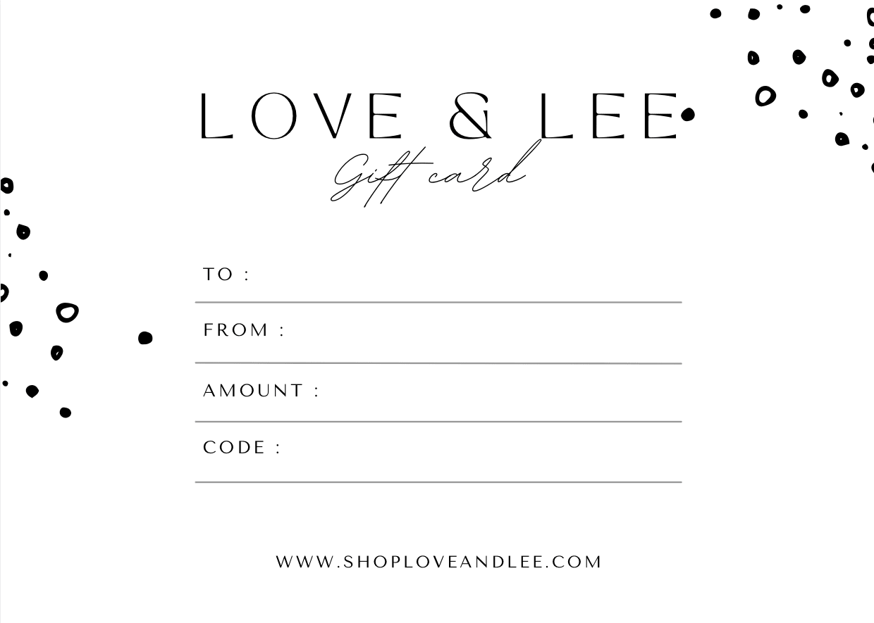Gift Card - Love and Lee Apparel