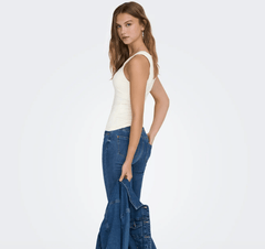 ONLEA Tank top in White Reversible 2 - way wear - Love and Lee Apparel